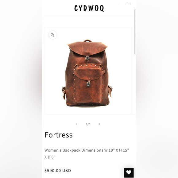 Cydwoq Leather Backpack Fortress - Picture 12 of 13